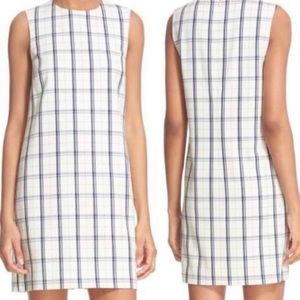 Theory Plaid Adraya Shift Dress